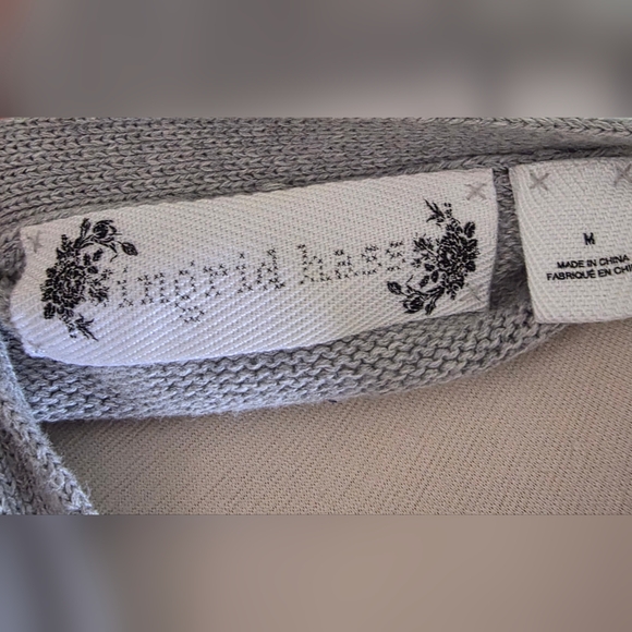 Anthropologie Ingrid Hass Colorful Cotton Diamond Cardigan Size Medium - Picture 2 of 6